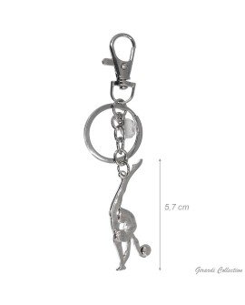 Porte-clé métal Gym à l'engin