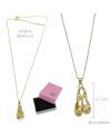 Collier chaîne dorée pendentif demi-pointes GR