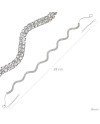 Bijou de chignon strass zig zag